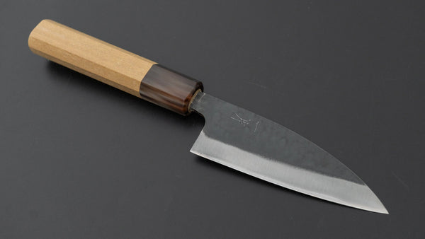 Hitohira Hizen Kurouchi Blue 1 Stainless Clad Utility 105mm Ho Wood Handle - Tetogi
