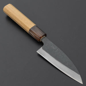 Hitohira Hizen Kurouchi Blue 1 Stainless Clad Utility 105mm Ho Wood Handle - Tetogi