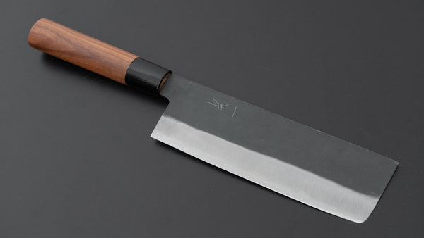 Hitohira Hizen Kurouchi White 2 Nakiri 165mm Walnut Handle - Tetogi