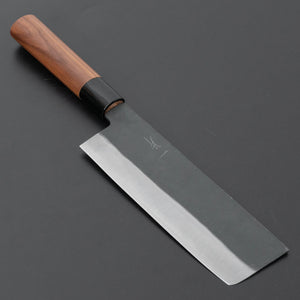 Hitohira Hizen Kurouchi White 2 Nakiri 165mm Walnut Handle - Tetogi