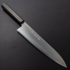 Hitohira Imojiya Blue Super Stainless Gyuto 210mm Ebony Handle (limited) - Tetogi