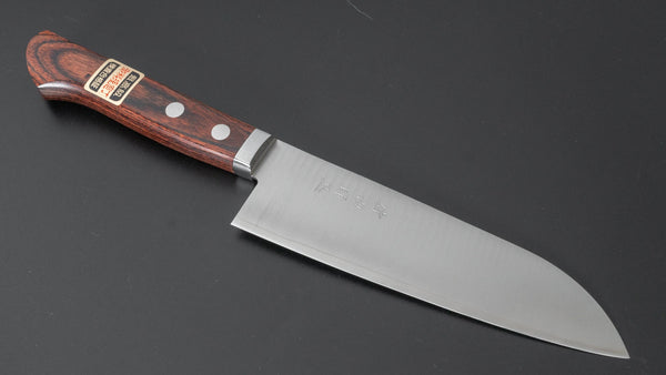 Hitohira Imojiya MZ VG - 1 Santoku 145mm Imitation Mahogany Handle (2 Pins) - Tetogi