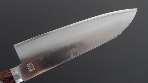 Hitohira Imojiya MZ VG - 1 Santoku 165mm Imitation Mahogany Handle - Tetogi