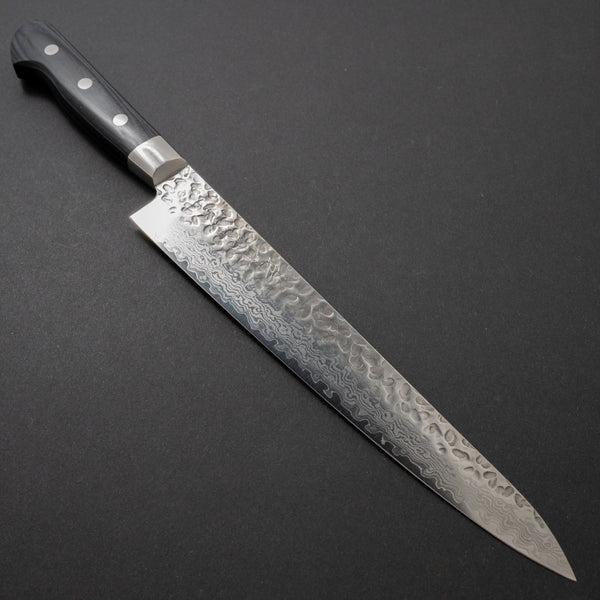 Hitohira Imojiya ST Tsuchime Damascus Sujihiki 240mm Pakka Handle (Yo) - Tetogi