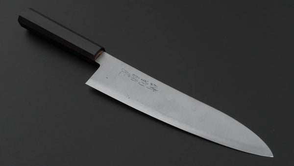 Hitohira Imojiya TH Blue Super Gyuto 210mm Ebony Handle - Tetogi