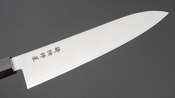 Hitohira Imojiya TH Stainless Gyuto 210mm Ebony Handle (Wa) - Tetogi