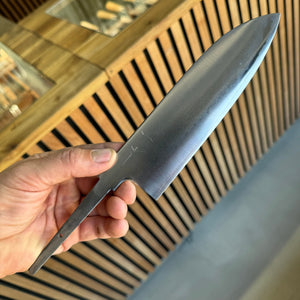 Hitohira Kikuchiyo Gosaku Silver #3 Santoku (No Handle) - Tetogi