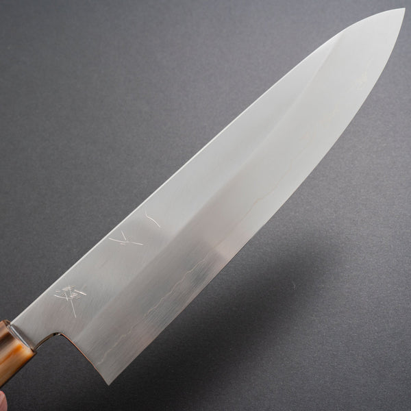 Hitohira Kikuchiyo Ren Silver #3 Gyuto 240mm Ebony Handle - Tetogi