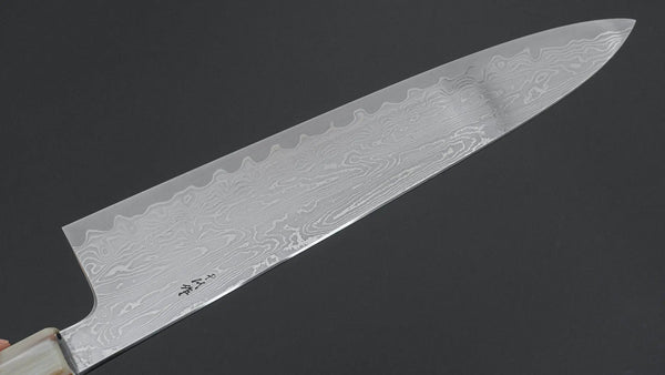 Hitohira Nakagawa Izo SG STRIX Gyuto 240mm Ebony Handle - Tetogi