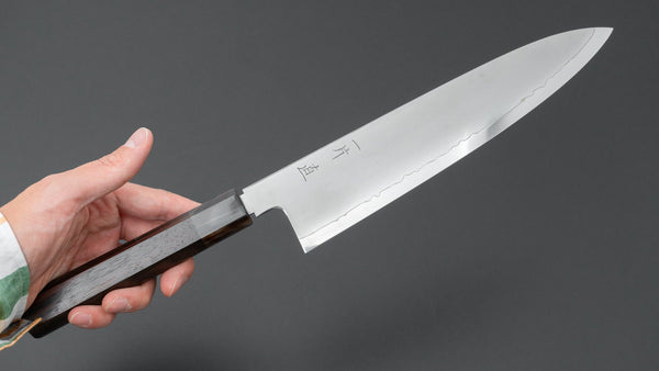 Hitohira Nao SG2 Kasumi Gyuto 240mm Ebony Handle - Tetogi