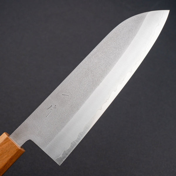 Hitohira NM VG - 1 Nashiji Santoku 165mm Oak Handle - Tetogi