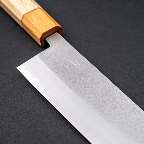 Hitohira NM VG - 1 Nashiji Santoku 165mm Oak Handle - Tetogi