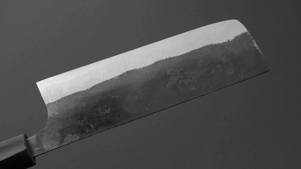 Hitohira Onihiro Blue 1 Nakiri 135mm Ho Wood Handle (D-Shape) - Tetogi
