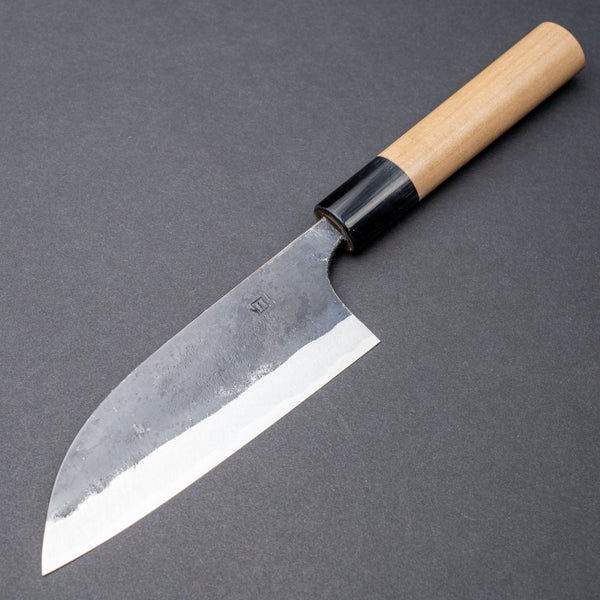 Hitohira Onihiro White 1 Santoku 120mm Ho Wood Handle (D - Shape) - Tetogi