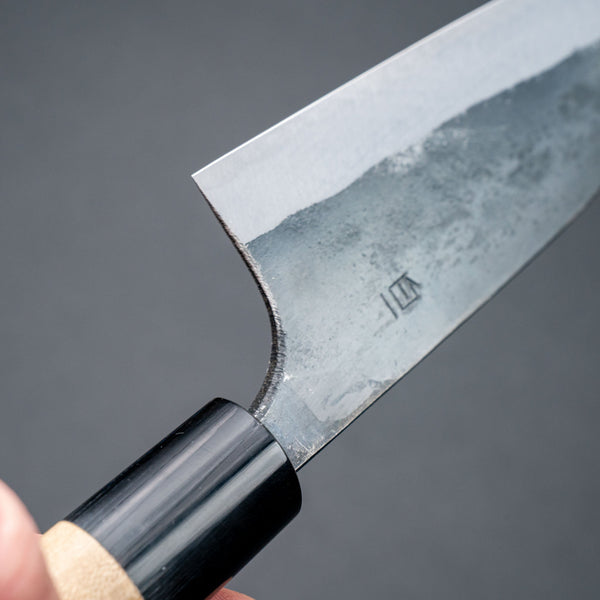 Hitohira Onihiro White 1 Santoku 120mm Ho Wood Handle (D - Shape) - Tetogi