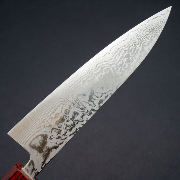 Hitohira Setsu Forged VG - 10 Damascus Petty 140mm Walnut Handle (Rengas Ferrule) - Tetogi