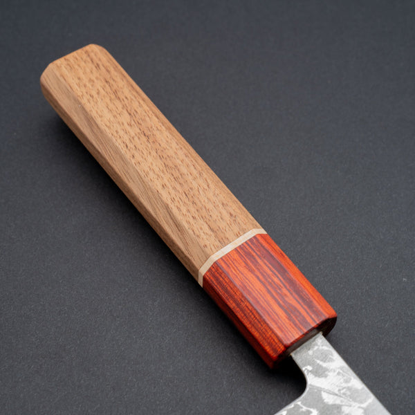 Hitohira Setsu Forged VG - 10 Damascus Petty 140mm Walnut Handle (Rengas Ferrule) - Tetogi