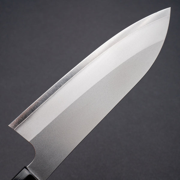 Hitohira Silver 3 Nashiji Santoku 165mm Ebony Handle - Tetogi