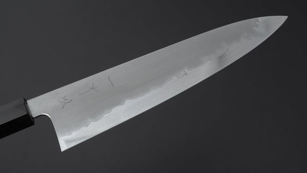 Hitohira Tanaka Izo Blue 1 Stainless Clad Gyuto 240mm Ziricote Handle - Tetogi