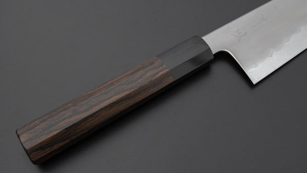 Hitohira Tanaka Izo Blue 1 Stainless Clad Gyuto 240mm Ziricote Handle - Tetogi