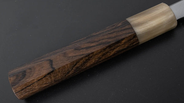 Hitohira Tanaka Kyuzo Blue 1 Migaki Gyuto 240mm Ziricote Handle (Extra Height) - Tetogi