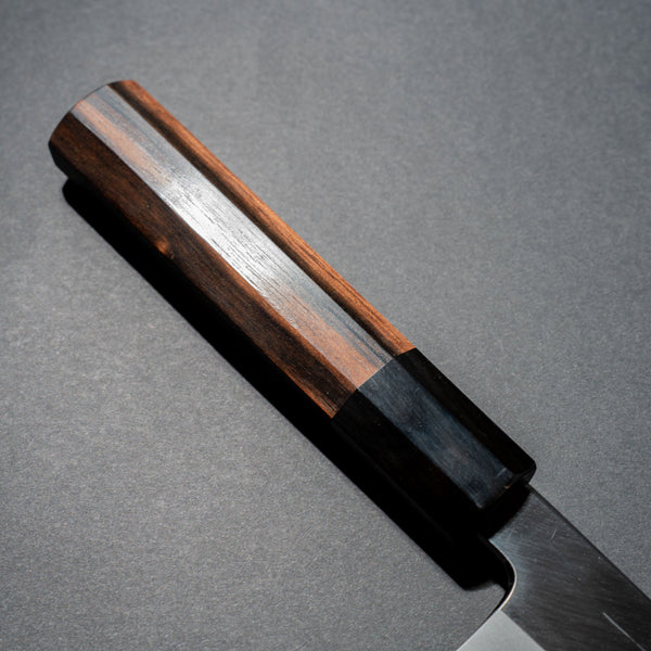 Hitohira Tanaka Kyuzo Blue 1 Migaki Kiritsuke Gyuto 195mm Taihei Makassar Ebony Handle (Limited) - Tetogi