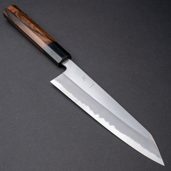 Hitohira Tanaka Kyuzo Blue 1 Migaki Kiritsuke Gyuto 195mm Ziricote Handle - Tetogi