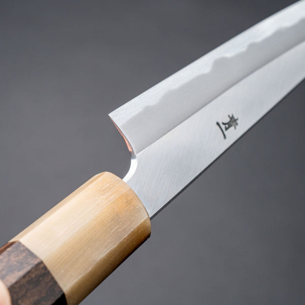 Hitohira Tanaka Kyuzo Blue 1 Migaki Kiritsuke Petty 130mm Ziricote Handle - Tetogi