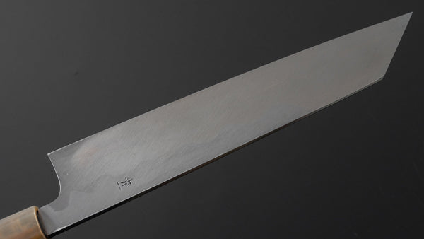 Hitohira Tanaka Mosuke Blue 1 Kiritsuke 240mm Ebony Handle (Mirror Polished/ Saya) - Tetogi