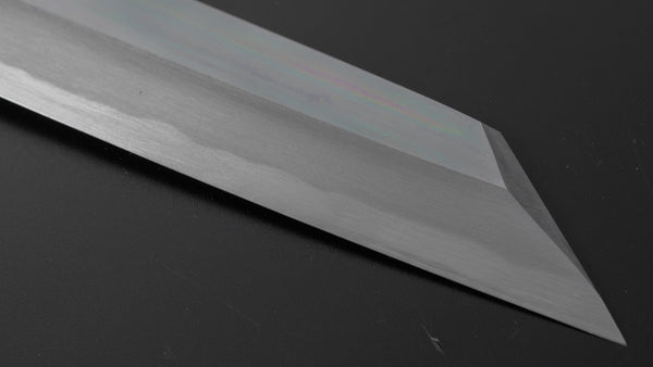 Hitohira Tanaka Mosuke Blue 1 Kiritsuke 240mm Ebony Handle (Mirror Polished/ Saya) - Tetogi