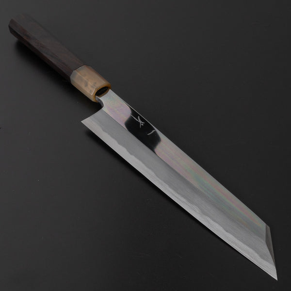 Hitohira Tanaka Mosuke Blue 1 Kiritsuke 240mm Ebony Handle (Mirror Polished/ Saya) - Tetogi