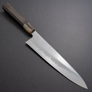 Hitohira Tanaka Ren White #2 Gyuto 210mm Ebony Handle - Tetogi