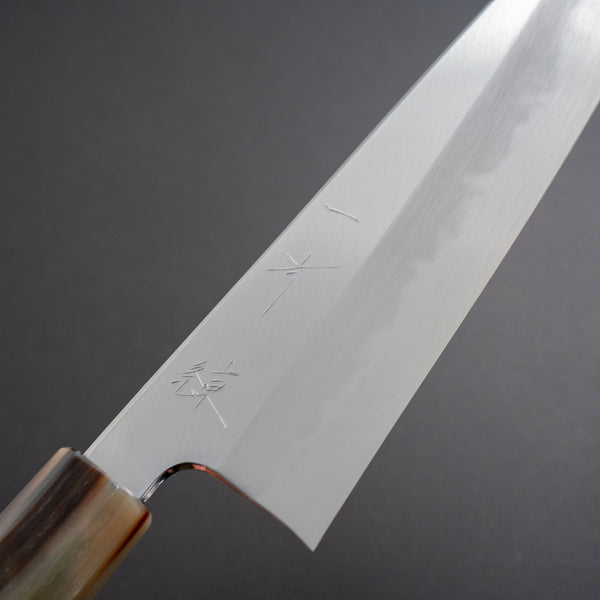 Hitohira Tanaka Ren White #2 Gyuto 210mm Ebony Handle - Tetogi