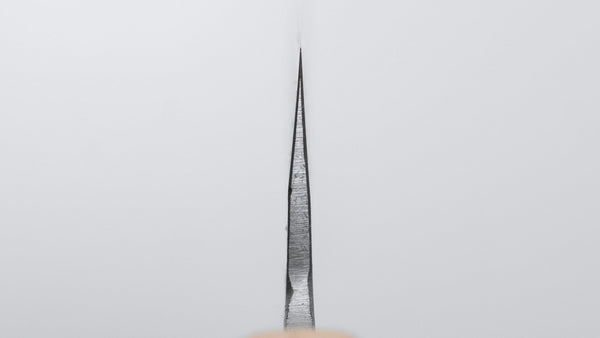 Hitohira TD Blue 2 Stainless Clad Nashiji Sujihiki 270mm Walnut Handle - Tetogi