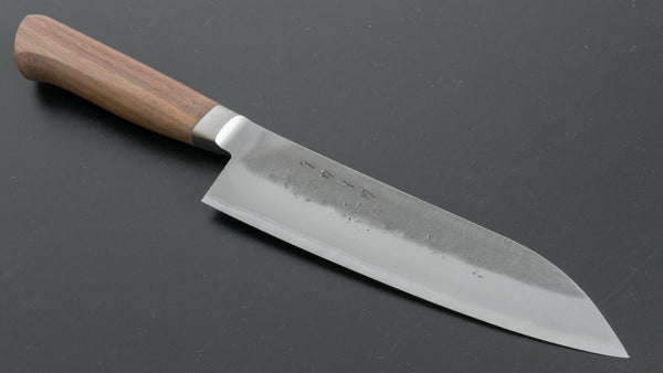 Hitohira TD Blue #2 Stainless Clad Nashiji Yo Santoku 170mm Walnut Handle - Tetogi