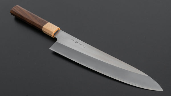 Hitohira TD SLD Migaki Gyuto 210mm Walnut Handle - Tetogi