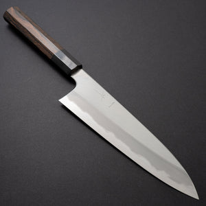 Hitohira Togashi Blue #1 Stainless Clad Migaki Gyuto 210mm Ziricote Handle - Tetogi