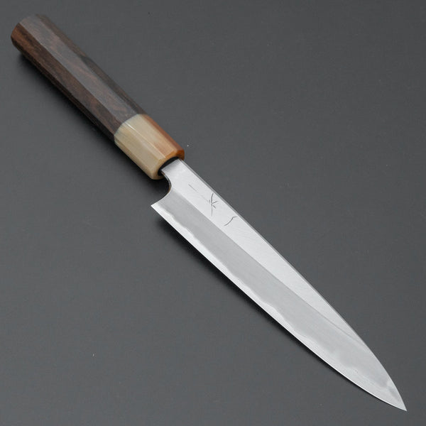 Hitohira Togashi Blue #1 Stainless Clad Migaki Petty 165mm Ziricote Handle - Tetogi