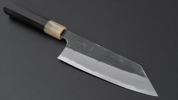 Hitohira Togashi Blue 2 Kurouchi Bunka Ebony Handle - Tetogi