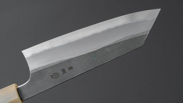 Hitohira Togashi Blue 2 Kurouchi Bunka Ebony Handle - Tetogi
