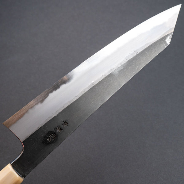 Hitohira Togashi Blue 2 Kurouchi Kiritsuke Gyuto 240mm Ebony Handle - Tetogi