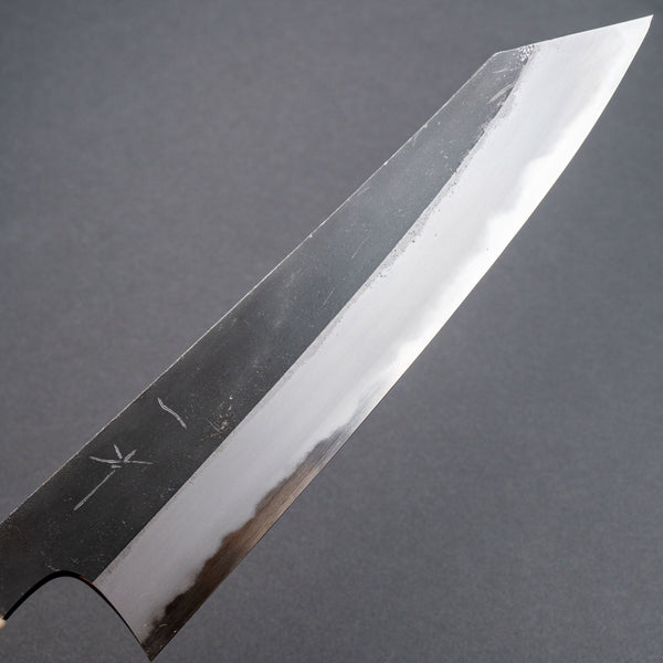 Hitohira Togashi Blue 2 Kurouchi Kiritsuke Gyuto 240mm Ebony Handle - Tetogi