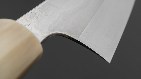 Hitohira Togashi White 1 Fuji Mizu Honyaki Santoku 180mm Ziricote Handle (144/ Saya) - Tetogi