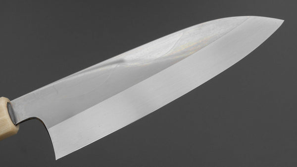 Hitohira Togashi White 1 Fuji Mizu Honyaki Santoku 180mm Ziricote Handle (144/ Saya) - Tetogi