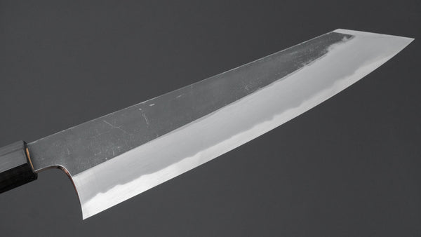 Hitohira Togashi White 2 Kurouchi Kiritsuke Gyuto 240mm Yakusugi Cedar Handle - Tetogi