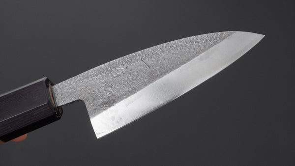Hitohira VG10 Tsuchime Deba 90mm Walnut Handle - Tetogi