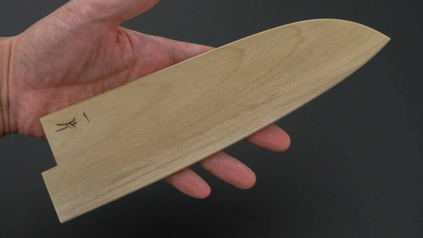Hitohira WB Ho Wood Saya Santoku 180mm (4.5mm/ Magnetic) - Tetogi