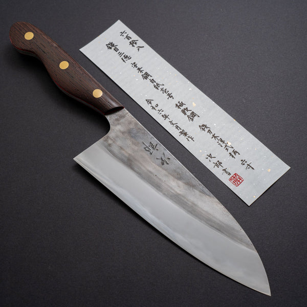 Jiro Tsuchime Yo Santoku 180mm Tagayasan Handle (#618) - Tetogi