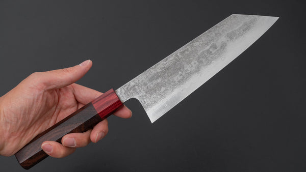 Kudo Knife Forge VG10 Damascus Bunka 180mm Wood Handle - Tetogi