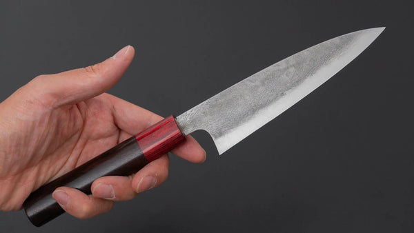 Kudo Knife Forge VG10 Damascus Petty 130mm Wood Handle - Tetogi